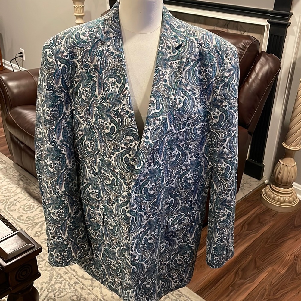 Alan Flusser 2XL Paisley Jacket